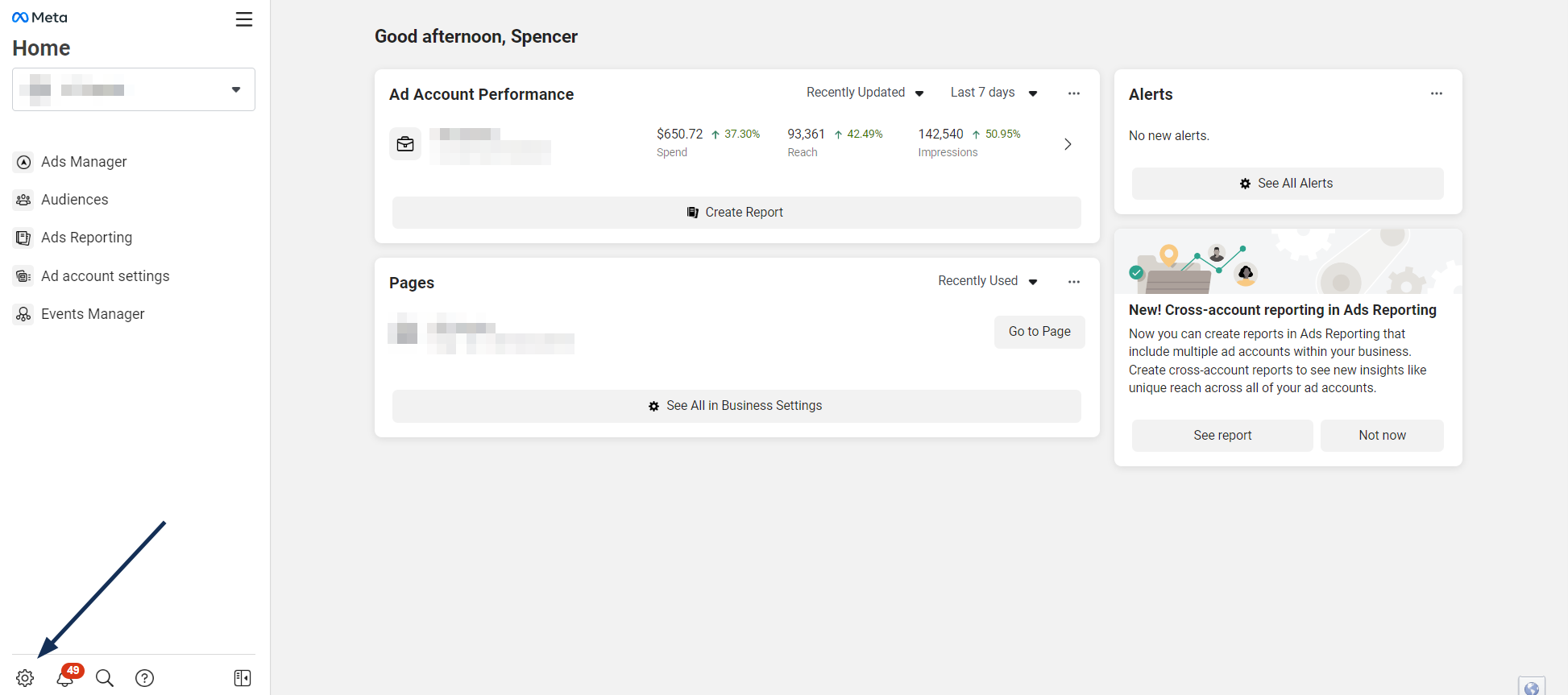 Step 1: Visit Meta Business Settings
