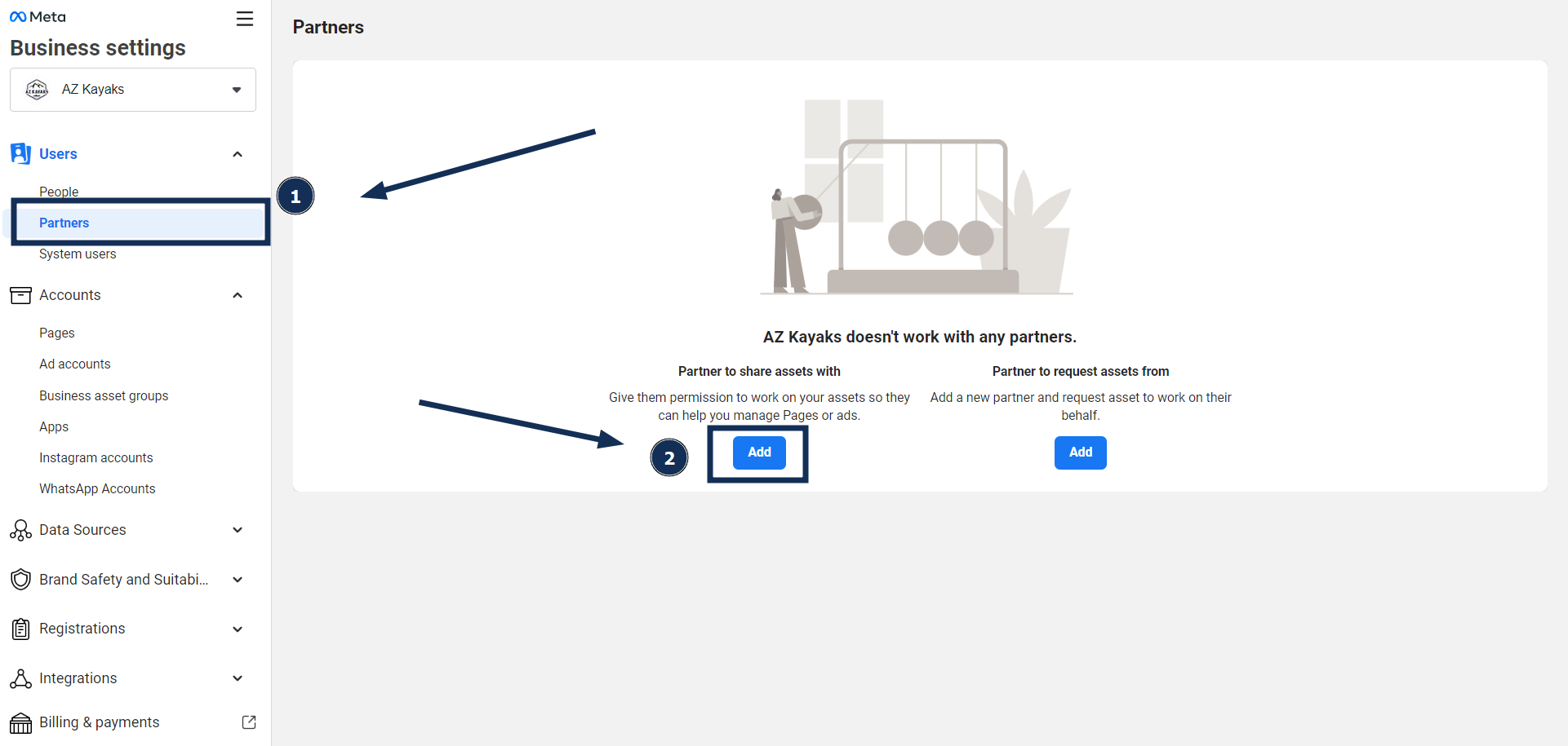 Step 2: Navigate to partners